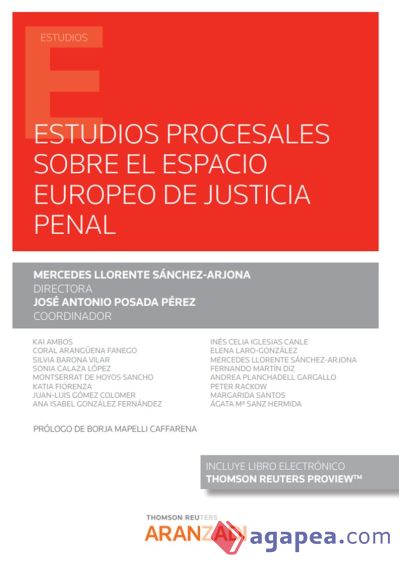 Estudios procesales sobre el espacio europeo de justicia penal