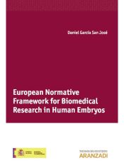 Portada de European normative framework for biomedical research in human embryos