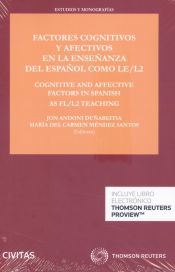 Portada de Factores cognitivos y afectivos en la enseñanza del español como LE/l2 (Papel + e-book)