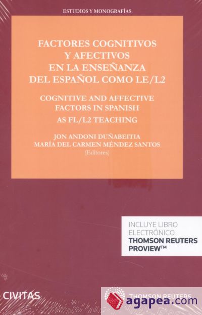 Factores cognitivos y afectivos en la enseñanza del español como LE/l2 (Papel + e-book)