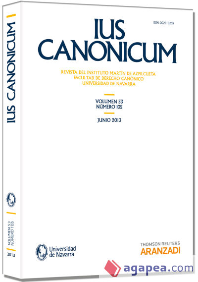 IUS Canonicum (vol 53, nº 105) 2013