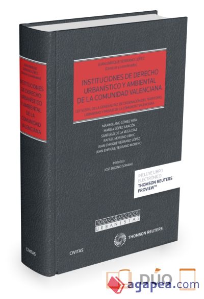 Instituciones del Derecho Urbanístico y ambiental de la Comunidad Valenciana (Formato dúo)