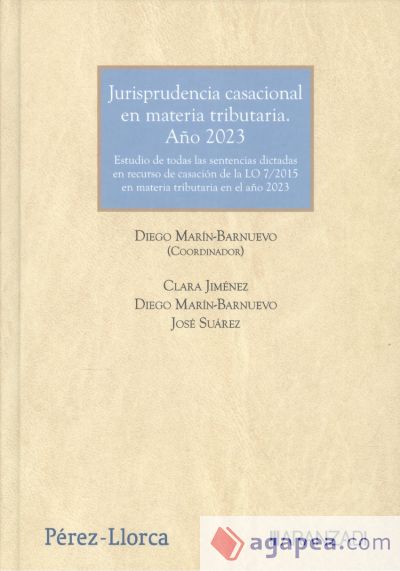 Jurisprudencia casacional en materia tributaria. Año 2023