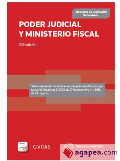 Poder Judicial y Ministerio Fiscal (Papel + e-book)