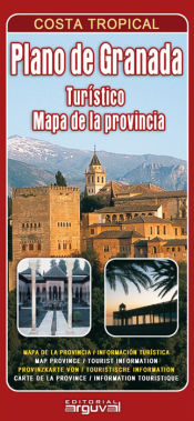 Portada de Plano de Granada. Turístico mapa de la provincia