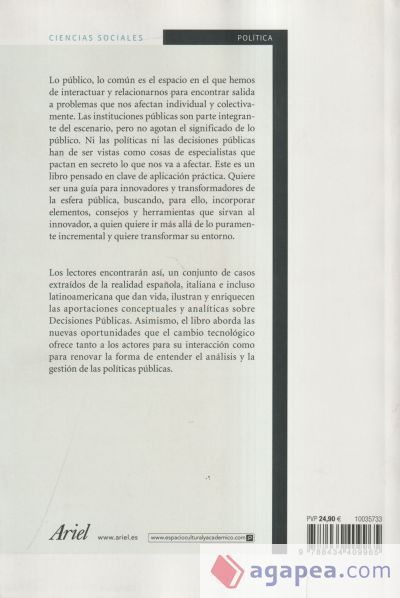 Decisiones p&uacute;blicas