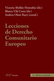 Portada de Lecciones de Derecho Comunitario Europeo