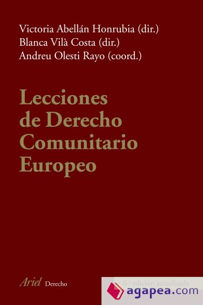 Lecciones de Derecho Comunitario Europeo