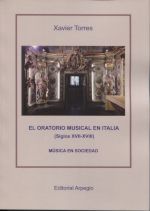 Portada de El oratorio musical en Italia (Siglos XVII-XVIII)