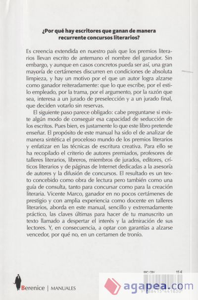 Manual de Escritura Creativa y Premios Literarios