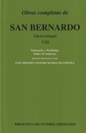 Portada de Obras completas de San Bernardo. VIII: Sentencias y Parábolas. Índice de materias