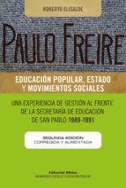 Portada de Paulo Freire: educación popular, Estado y movimientos sociales (Ebook)