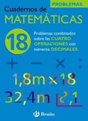 Portada de 18 Problemas combinados sobre las 4 operaciones con decimales