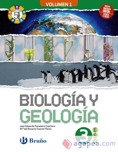 Biología y Geología 3 ESO 3 volúmenes Proyecto 5 etapas