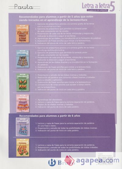 Caligrafía Letra a letra Pauta 5 Caligrafía Letra a letra Pauta 5