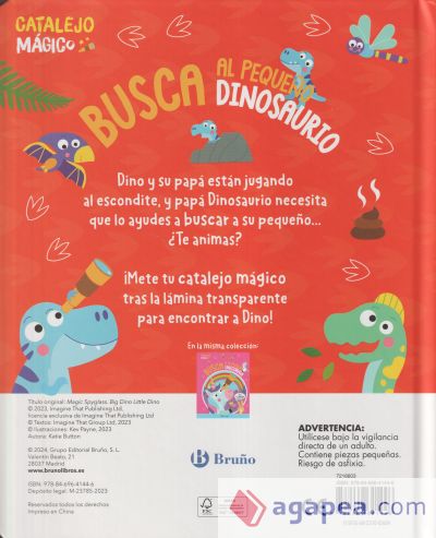 Catalejo mágico. Busca al pequeño dinosaurio