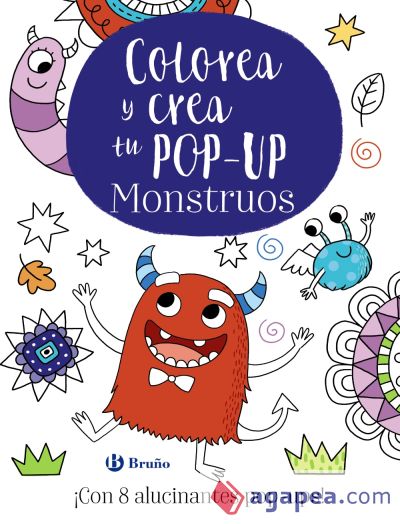 Colorea y crea tu pop-up. Monstruos