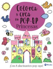 Portada de Colorea y crea tu pop-up. Princesas