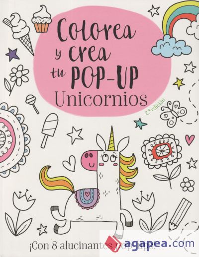 Colorea y crea tu pop-up. Unicornios