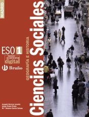 Portada de ContextoDigital Ciencias Sociales Geografía e Historia 1 ESO Madrid - 3 volúmenes
