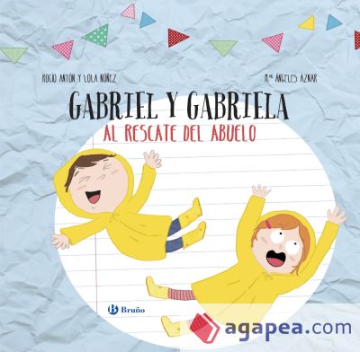 Diseña tu libro con recortables. Gabriel y Gabriela al rescate del abuelo