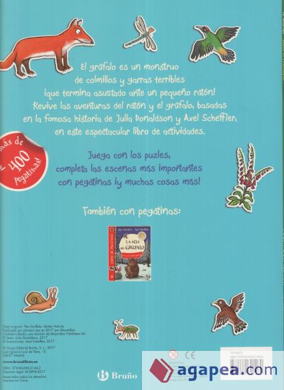 El grúfalo. Libro de pegatinas