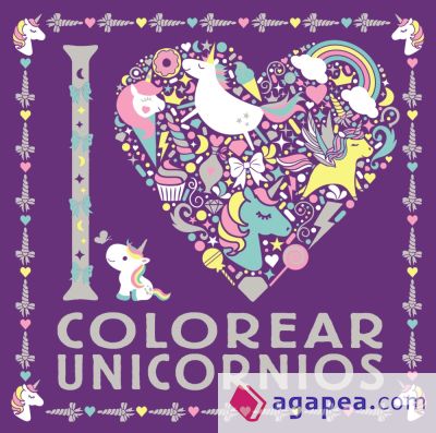 I LOVE colorear unicornios