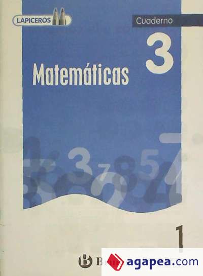 Lapiceros Matemáticas 1 Cuaderno 3