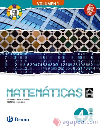 Matemáticas 4 A ESO 3 volúmenes Proyecto 5 etapas