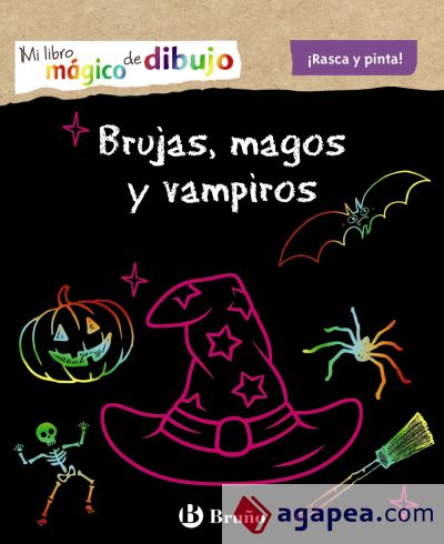 Mi libro mágico de dibujo. Brujas, magos y vampiros