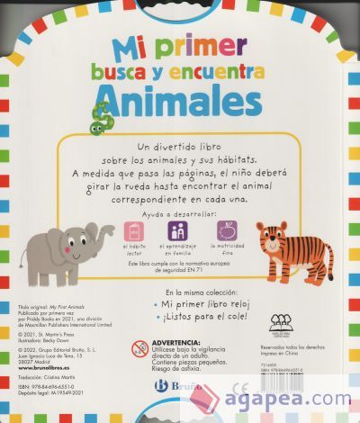MI PRIMER BUSCA Y ENCUENTRA. ANIMALES - VARIOS AUTORES - 9788469665510
