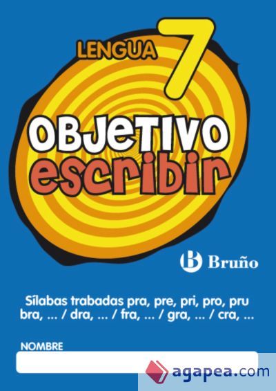 Objetivo escribir 7 S&iacute;labas trabadas pra, pre, pri, pro, pru / bra,... / dra,... / fra,... / gra,... / cra
