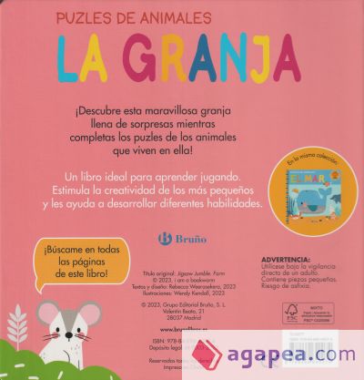 Puzles de animales. La granja