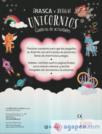 Rasca y Juega. Unicornios - Cuaderno de actividades