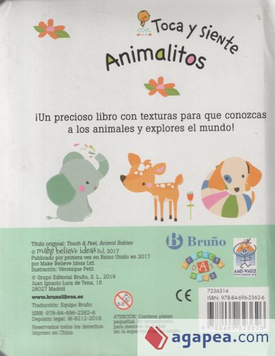 Toca y siente. Animalitos