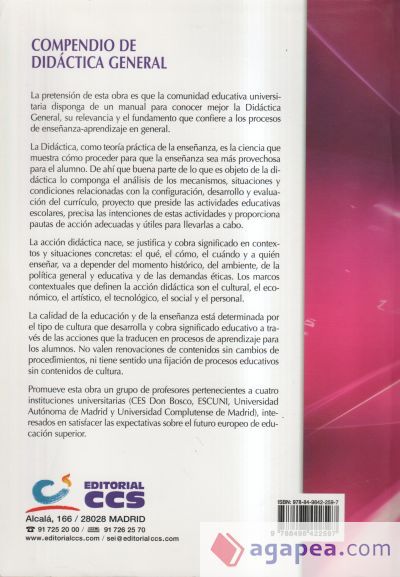 Compendio de did&aacute;ctica general