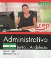 Administrativo (turno Libre). Junta De Andalucía. Temario Vol. Ii.. Oposiciones