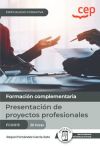 Manual. Presentación De Proyectos Profesionales (fcoo13). Especialidades Formativas