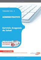 Portada de ADMINISTRATIVO SERVICIO ARAGONÉS DE SALUD. TEMARIO VOL. II