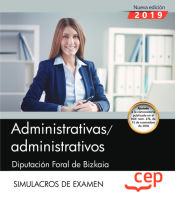 Portada de Administrativas/administrativos. Diputación Foral de Bizkaia. Simulacros de examen