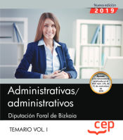 Portada de Administrativas/administrativos. Diputación Foral de Bizkaia. Temario. Vol.I