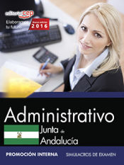 Portada de Administrativo Junta de Andalucía. Simulacros de examen. Promoción interna