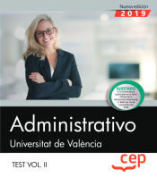 Portada de Administrativo. Universitat de València. Test Vol. II