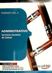 Portada de Administrativo del Servicio Canario de Salud. Temario Vol. II