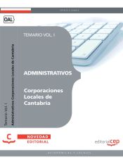 Portada de Administrativos Corporaciones Locales de Cantabria. Temario Vol. I