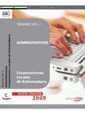 Portada de Administrativos Corporaciones Locales de Extremadura. Temario Vol. I