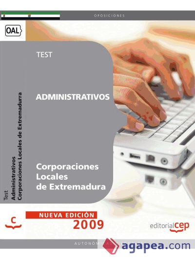 Administrativos Corporaciones Locales de Extremadura. Test