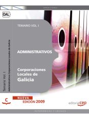 Portada de Administrativos Corporaciones Locales de Galicia. Temario Vol. I