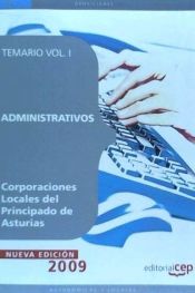 Portada de Administrativos Corporaciones Locales del Principado de Asturias. Temario Vol. I
