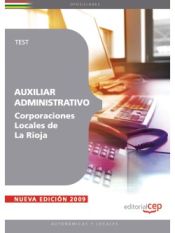 Portada de Auxiliar Administrativo Corporaciones Locales de La Rioja. Test
